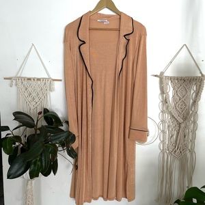 Zara slinky open cardigan peach